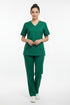 Women's 4-Pocket Rounded V-Neck Scrub